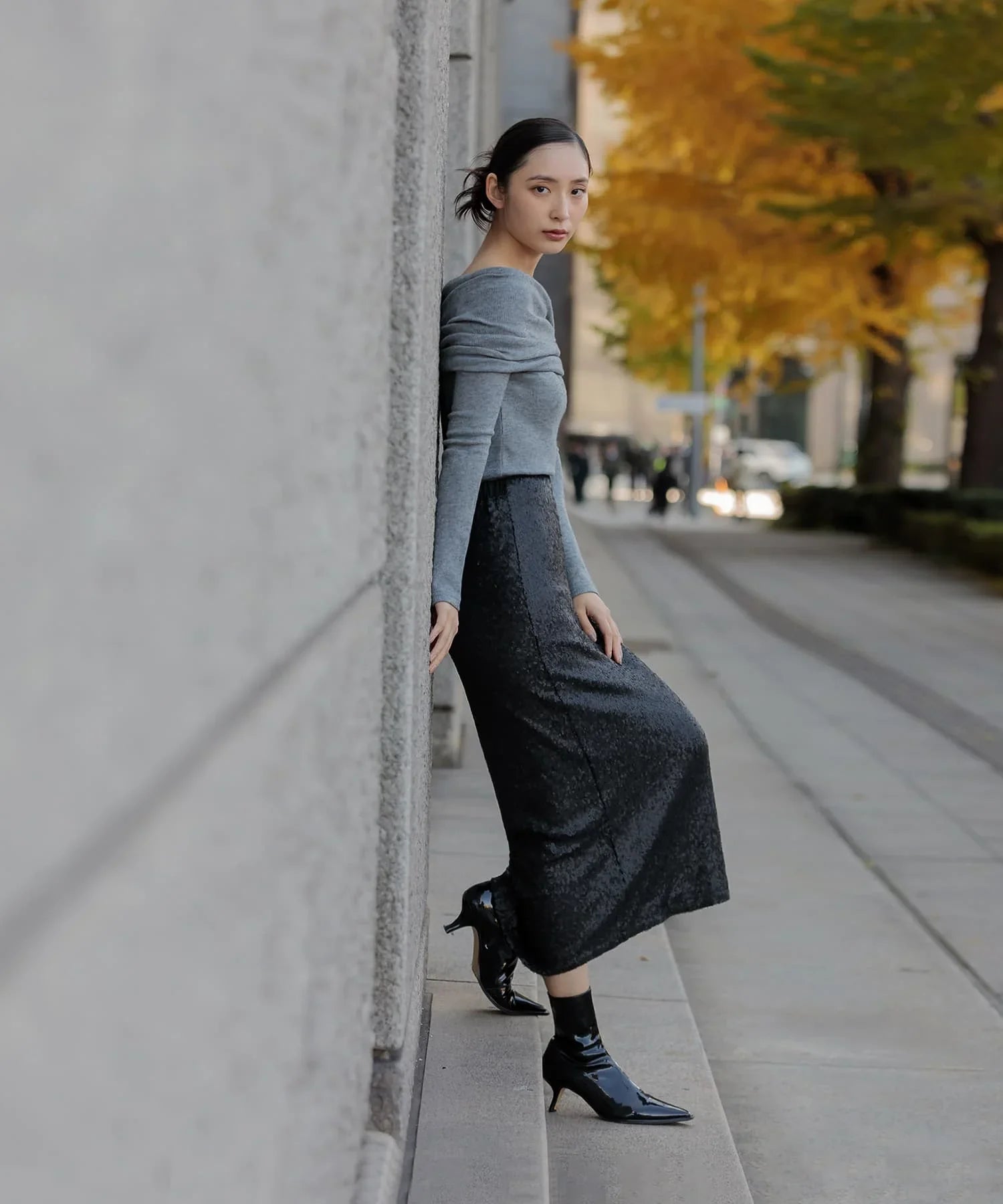 当日発送】オフショルダーニットトップス