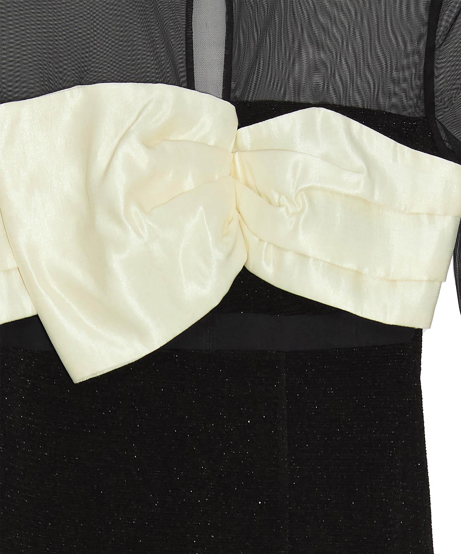 LEJA LUXE】フロントツイストデザインシアースリットIラインドレス