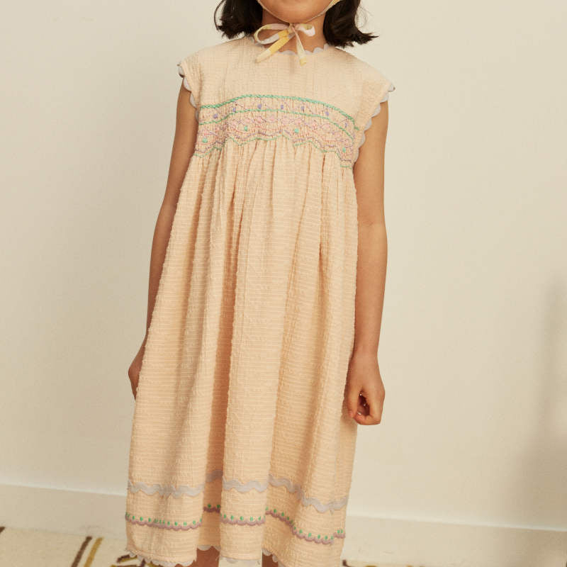 Apolina（アポリナ）2026SS GIGI MIDI DRESS - blush - キッズ