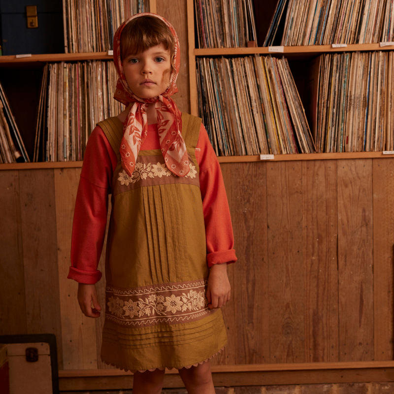 Apolina（アポリナ）2025AW Vittoria Apron Shift - Dried Moss