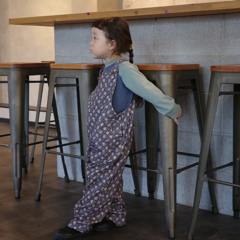 &pal（アンドパル）2025AW floral pattern code overalls salopett