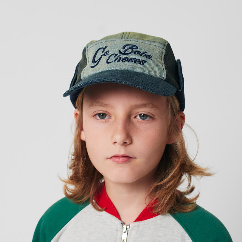 BOBO CHOSES（ボボショーズ）2025AW Go Bobo Denim cap デニムキャップ