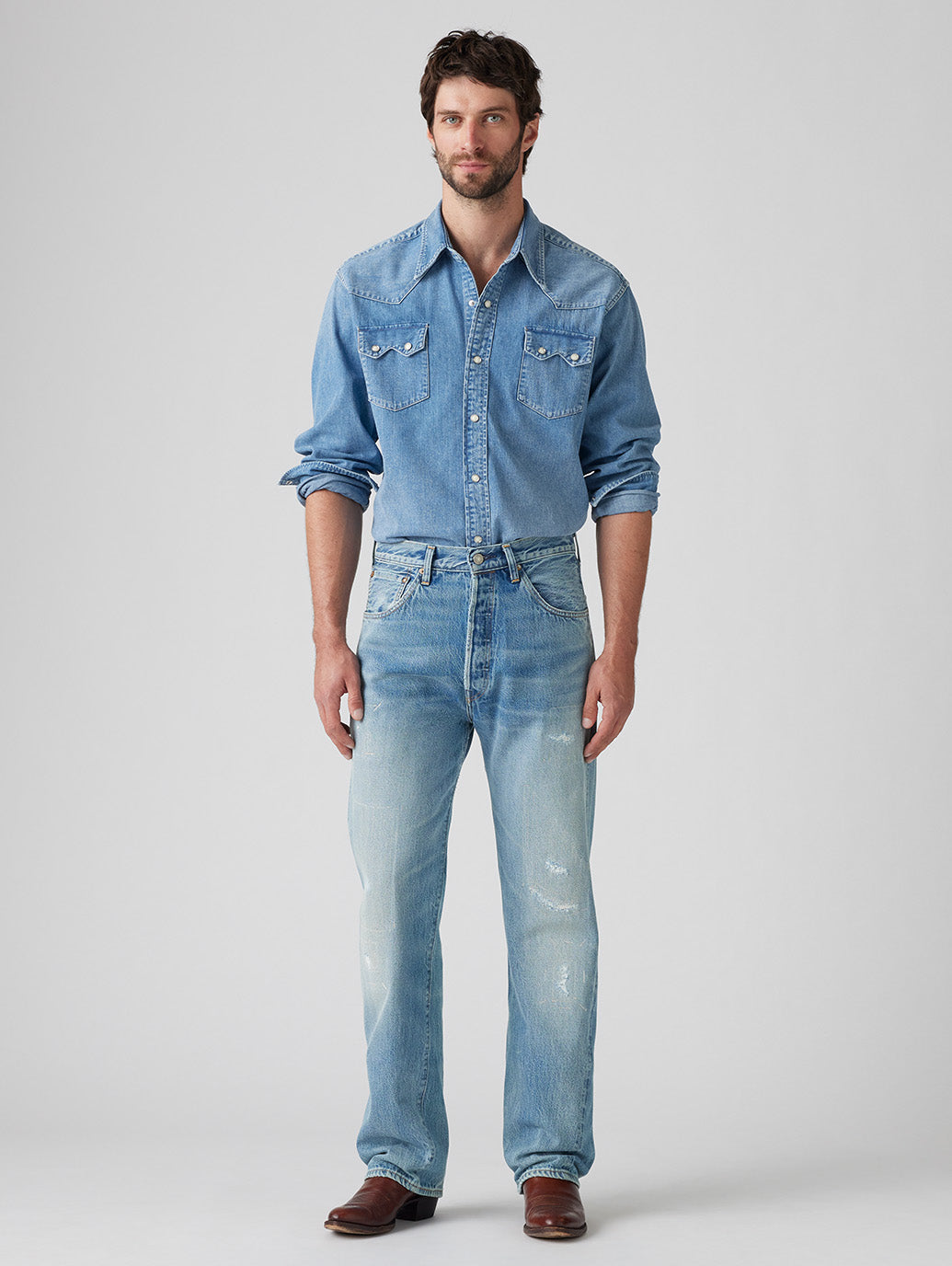 LEVI'S® VINTAGE CLOTHING 1955 501® ORIGINAL ジーンズ ミディアム