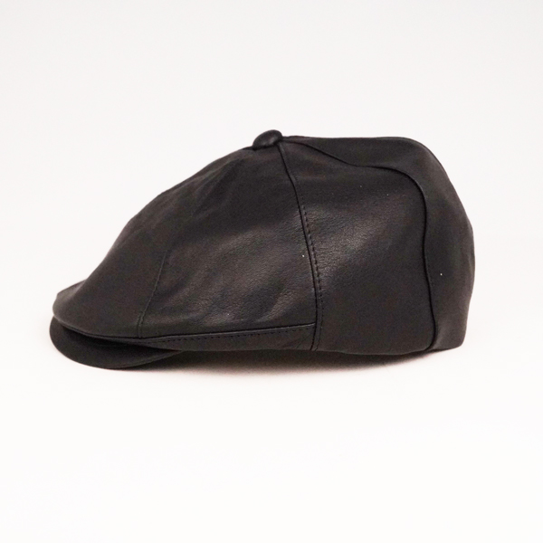 本革レザーキャスケット Water P capket 防水 黒 ブラック 日本製