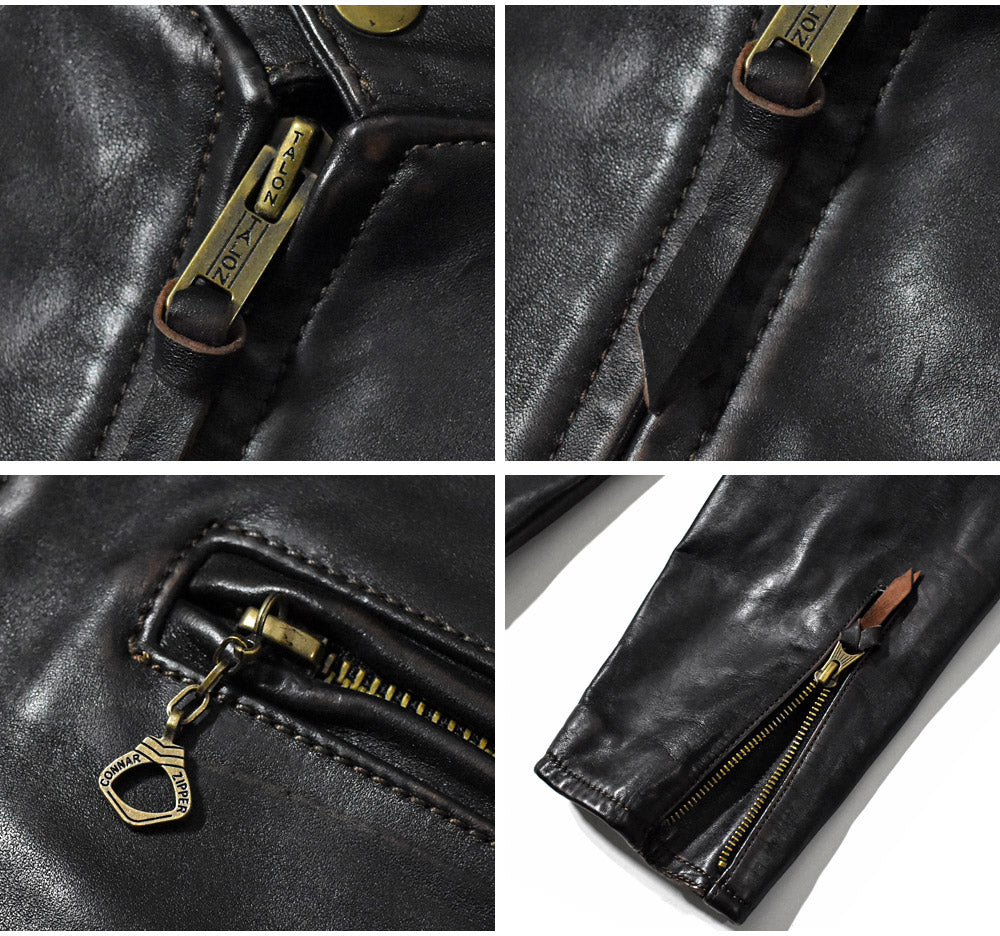 シングルライダースジャケット （ホースハイド） ブラック Y706 – Liason