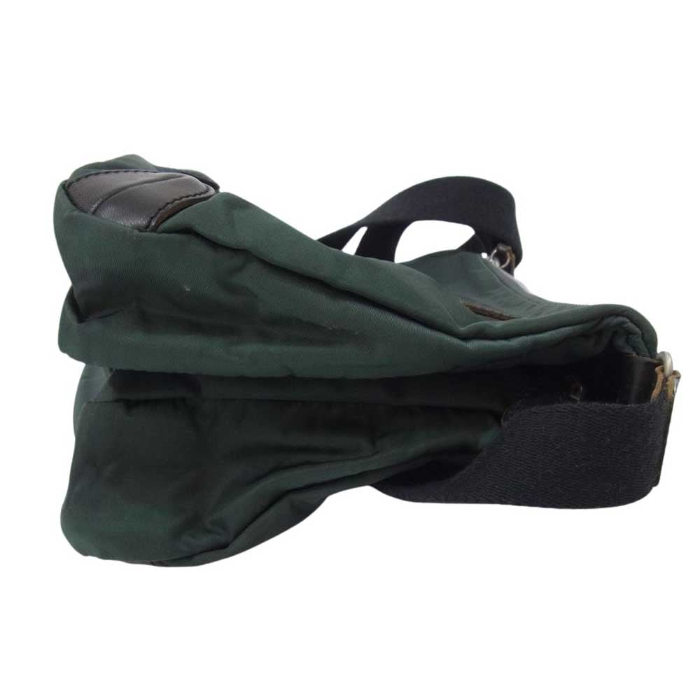 Felisi フェリージ レザー ナイロン ショルダー バッグ グリーン系