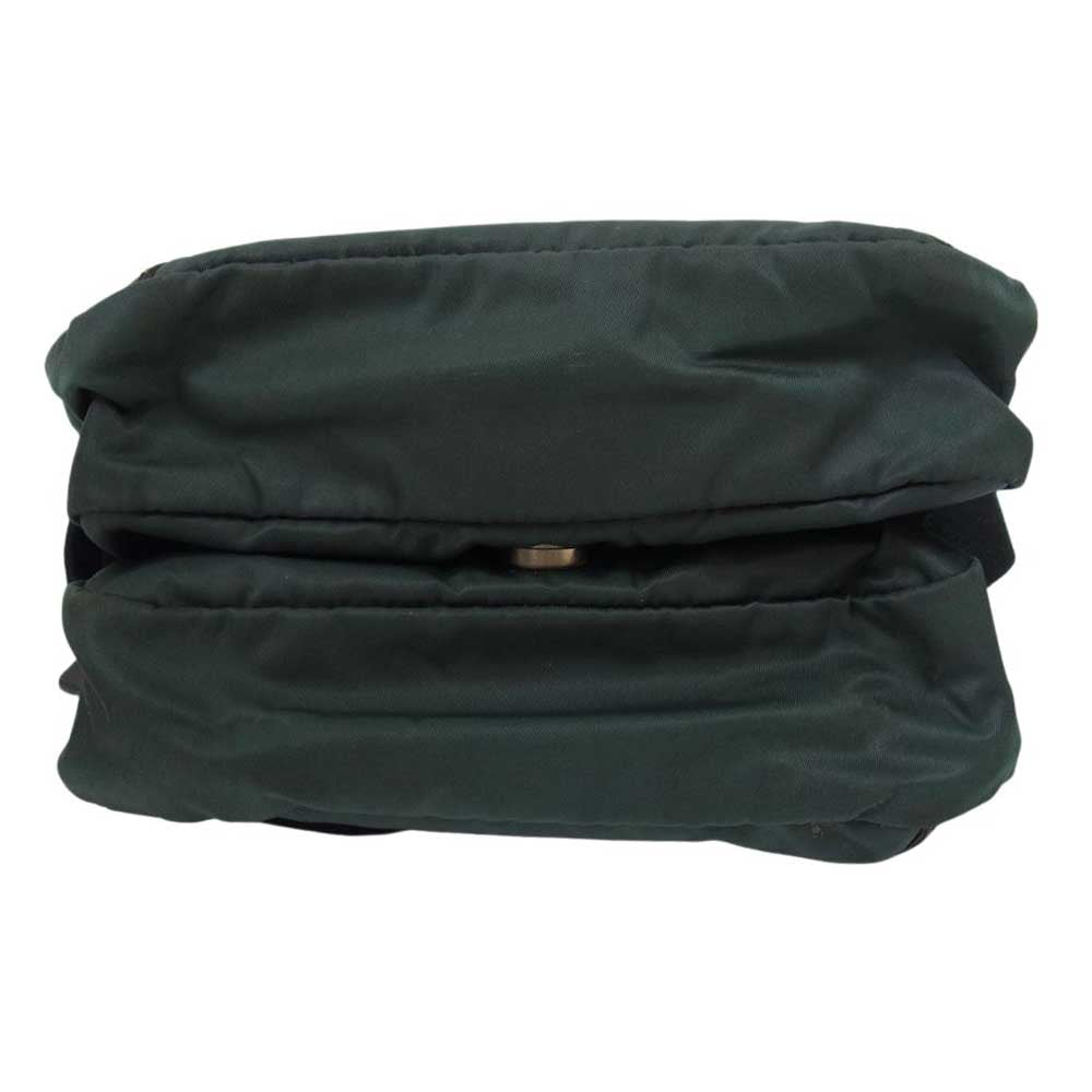 Felisi フェリージ レザー ナイロン ショルダー バッグ グリーン系