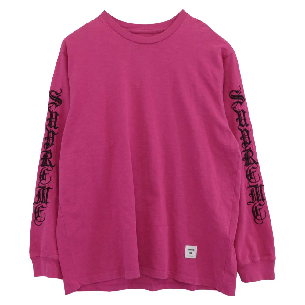 Supreme シュプリーム 24AW Old English L/S Top Pink オールド