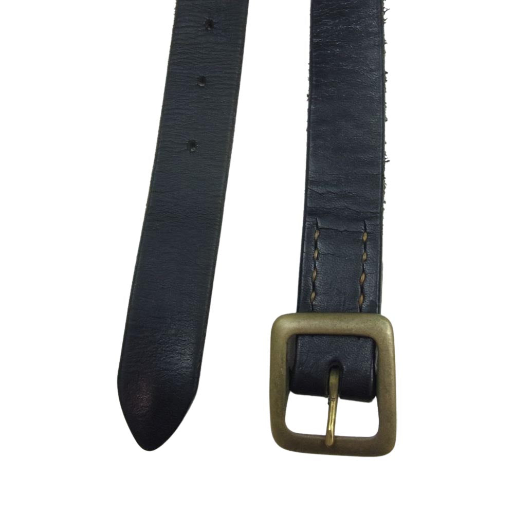 TENDERLOIN テンダーロイン T-VELT レザー ナロー ベルト ブラック