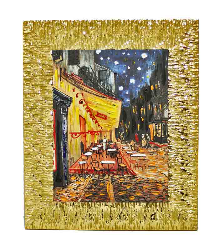 イタリア製 輸入雑貨 額絵 アートフレーム ヴィンセント ゴッホ ナイト