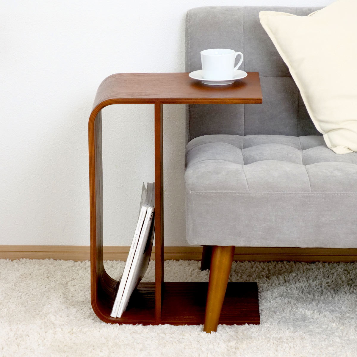 サイドテーブル 3WAY 木製 ラック コの字 幅55cm – ハウジー