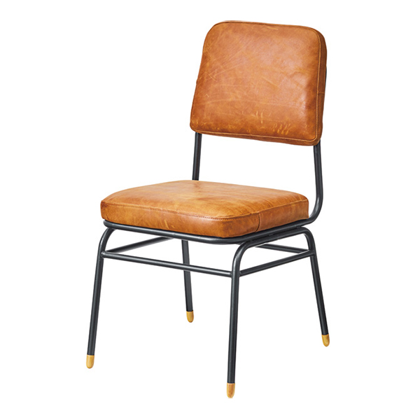 チェア 座面高45cm レザー 本革 椅子 イス ダイニングチェア