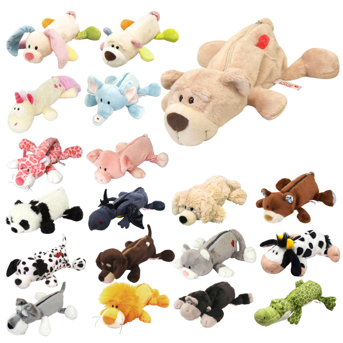 筆箱 フィギュアポーチ NICI ぬいぐるみ （ ニキ ポーチ 小物入れ 筆箱