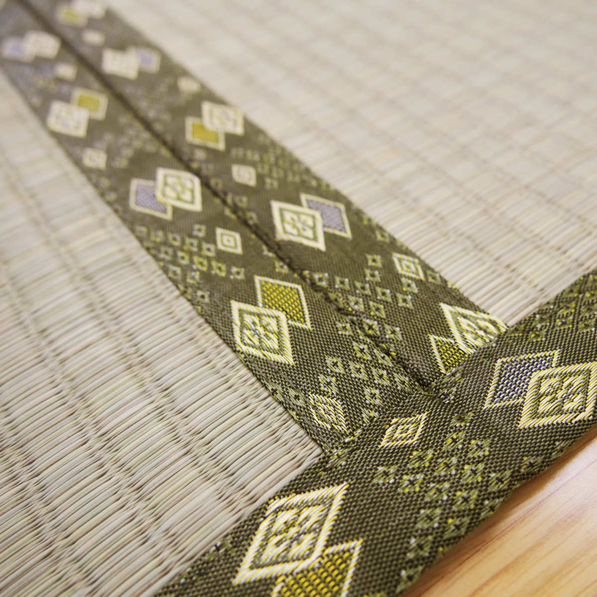 い草上敷き 国産 本間4.5畳 琥珀 （ い草 マット 上敷き い草ラグ 敷物