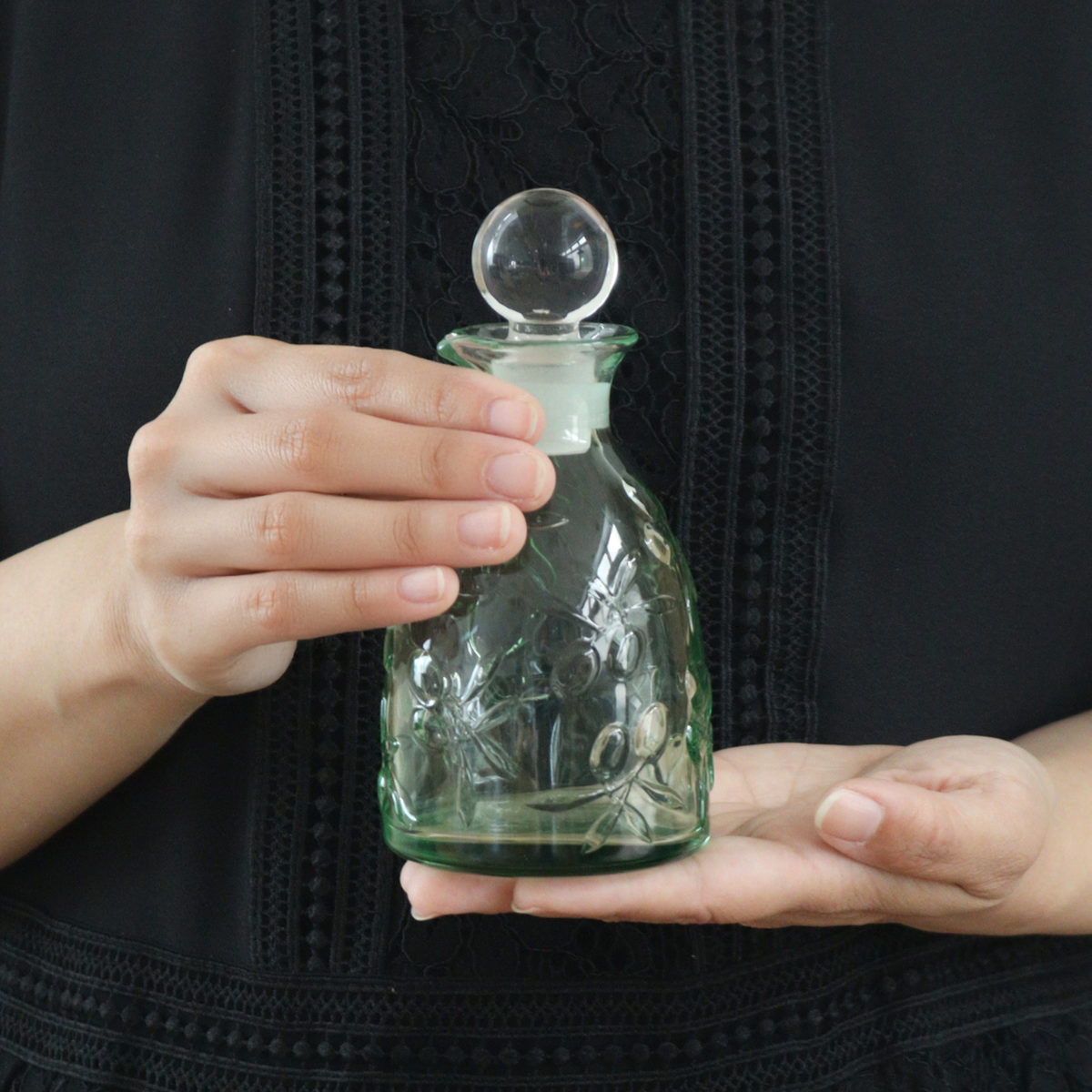 調味料入れ 160ml ガラス製 オリーブフィールド ドレッシングボトル