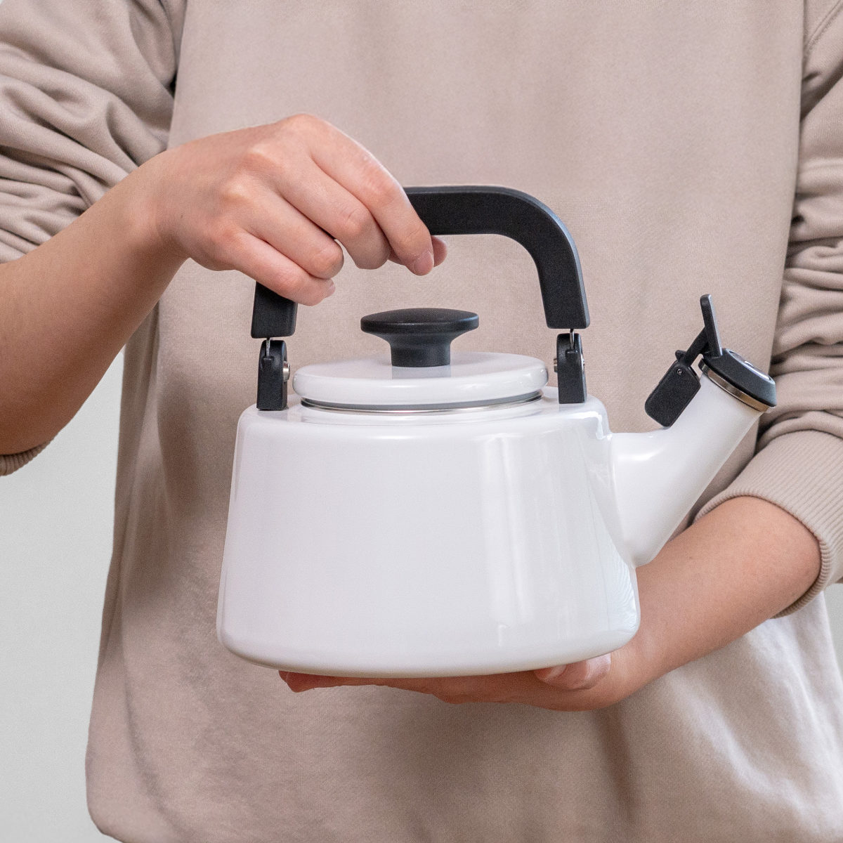 笛吹きケトル 2.1L IH対応 Cotton Plus 富士ホーロー Honey Ware