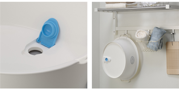 ウォッシュタブ 12L タライ 洗濯用 排水栓付き 楕円形 オーバル型 洗い