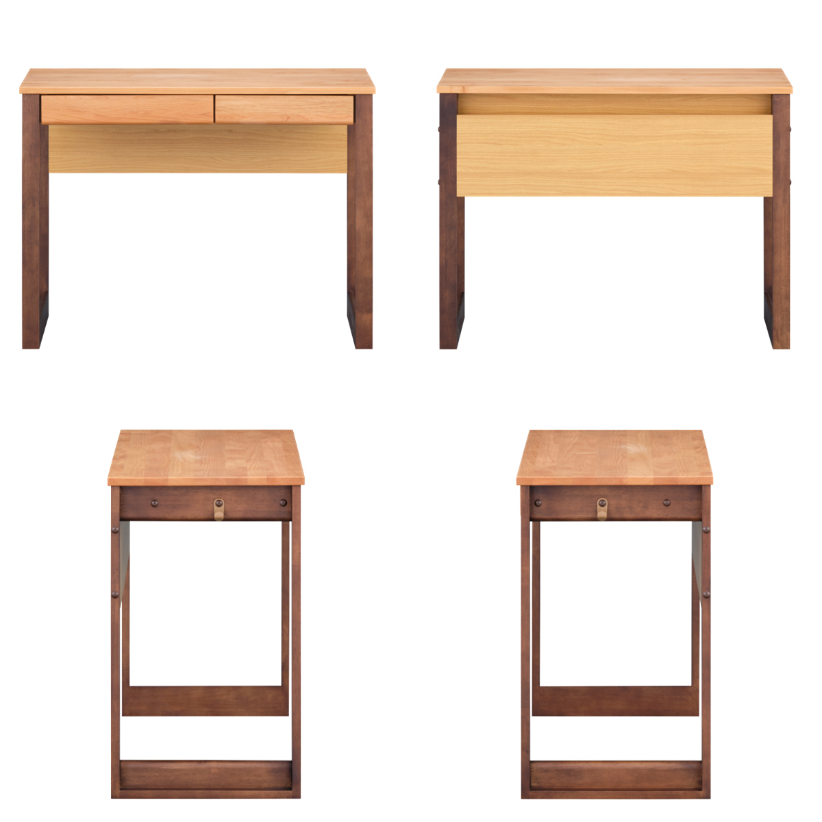 dショッピング |学習机 幅100cm シンプル 天然木 LIBER （ 学習デスク