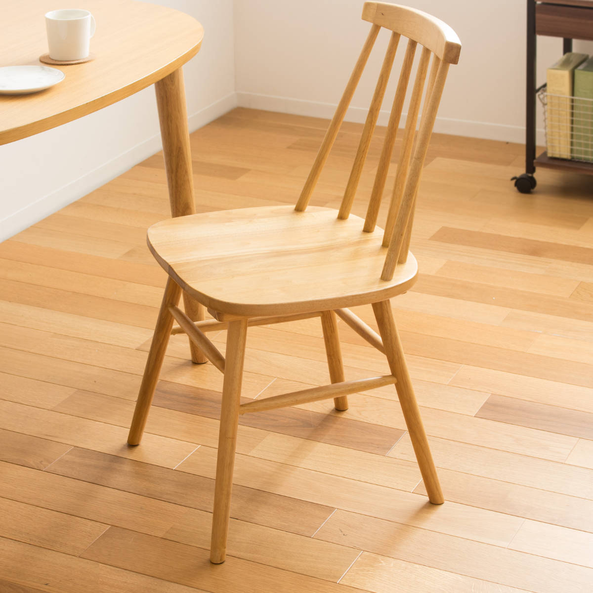 ダイニングチェア 座面高42cm 天然木 ウィンザーチェア （ 木製 椅子