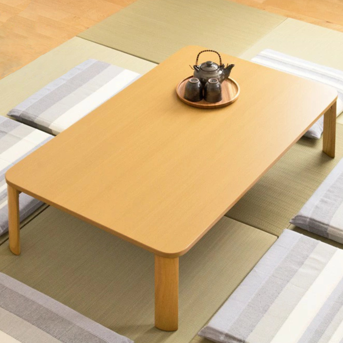 dショッピング |座卓 幅120cm 折りたたみ 木目調 （ リビングテーブル