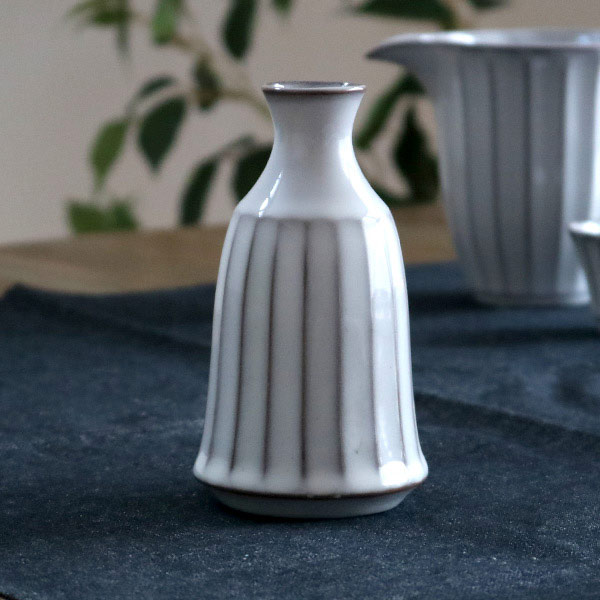 徳利 180ml 風雅 月白 和食器 磁器 日本製 （ とっくり 銚子 約1合 酒