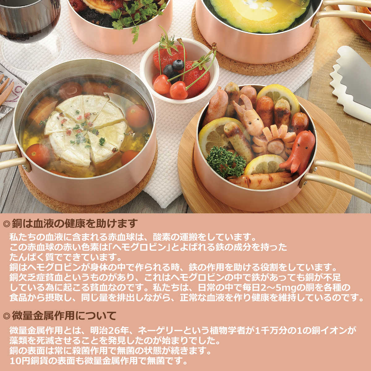 片手鍋 8cm ガス火専用 銅製 ちょこんと銅のプチパン 日本製 （ ガス火