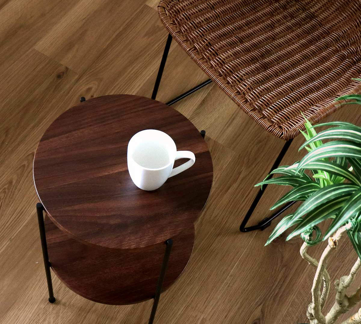 dショッピング |アウトレット サイドテーブル 高さ52cm 2段 ラック