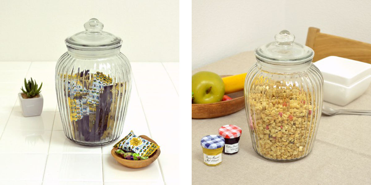 保存容器 2.3L アンティーククッキージャー ガラス – ハウジー