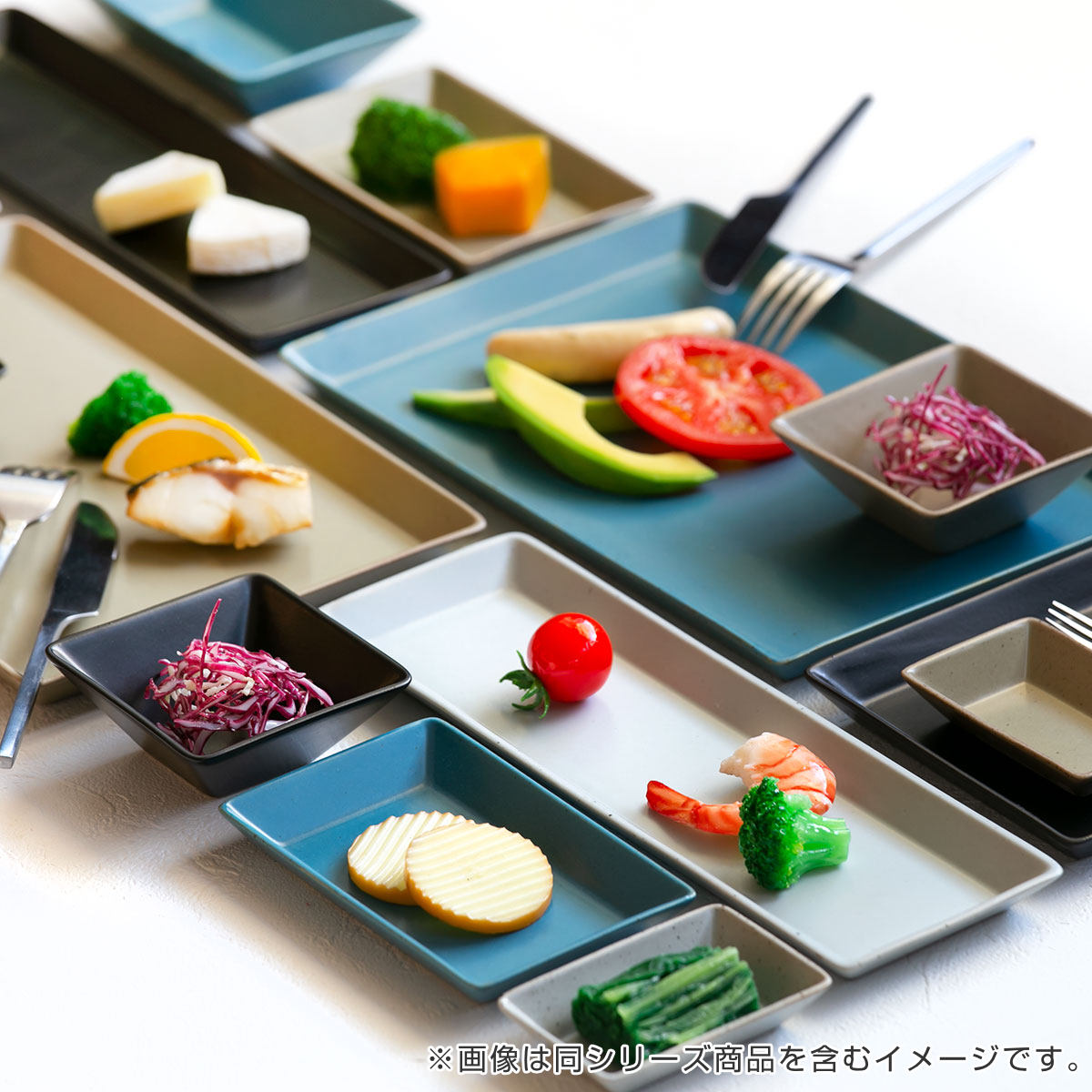 プレート 27cm KASANE ワイド 陶器 （ 食洗機対応 皿 長皿 長角 中皿