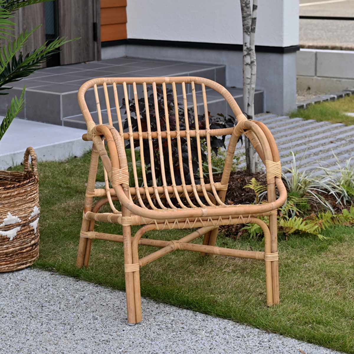 ラタンチェア Breeze コンパクト 座面高38cm （ チェア 椅子 チェアー