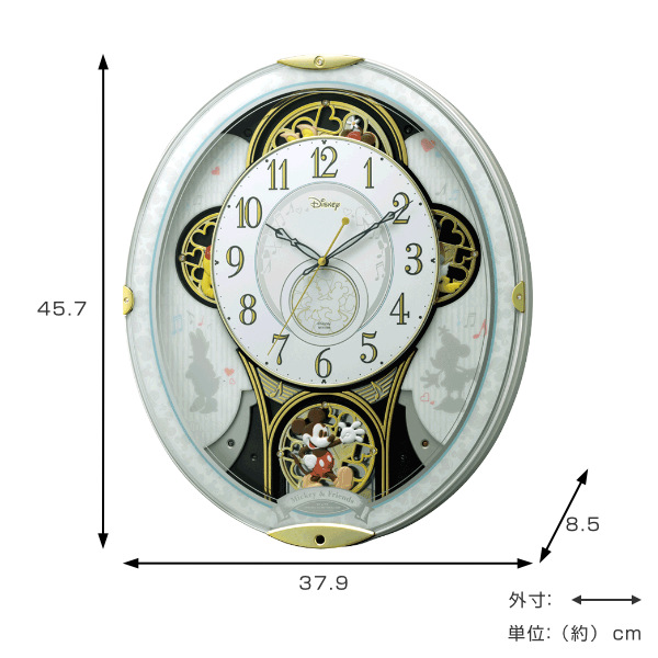 dショッピング |からくり時計 ディズニー ミッキー＆フレンズM509