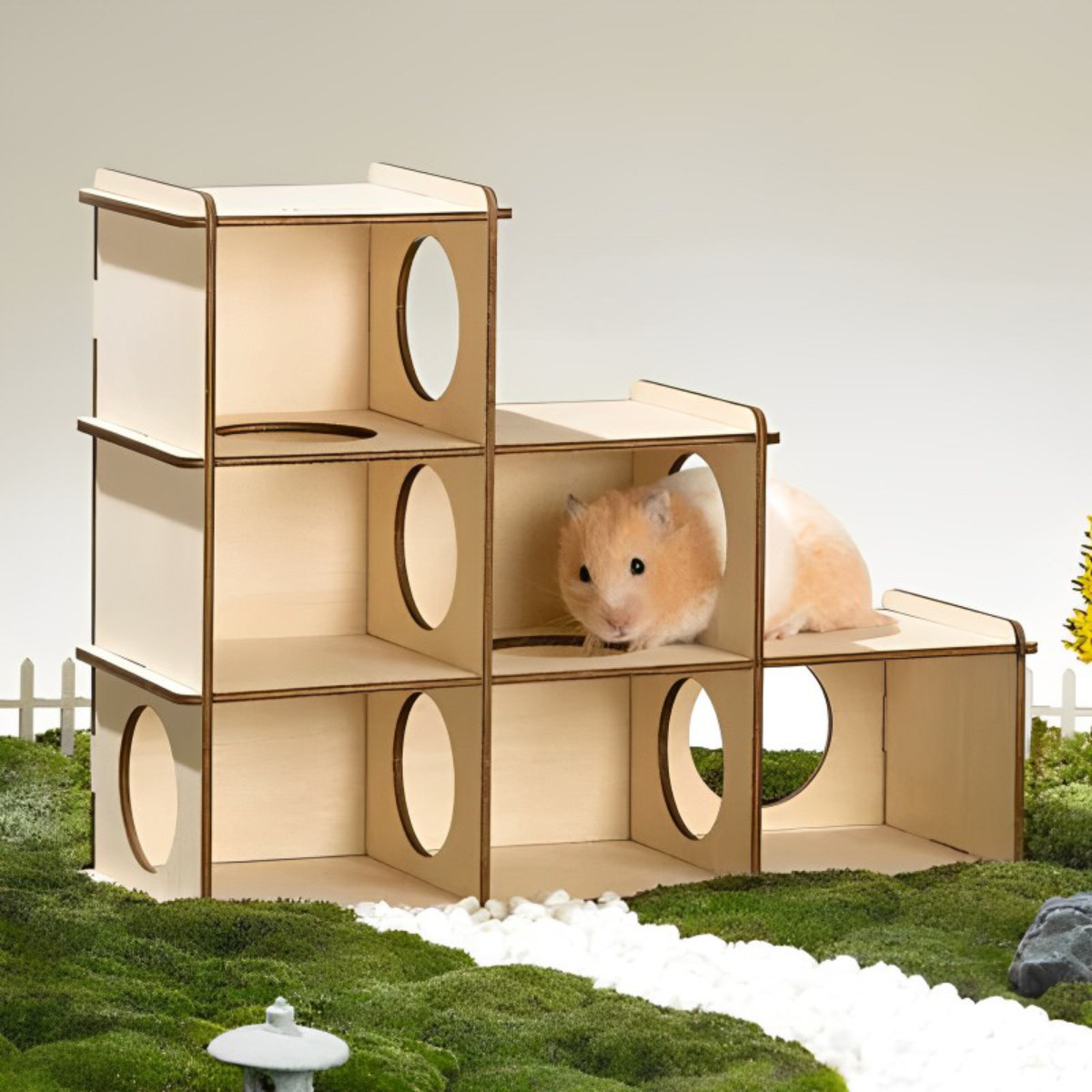 ケージ 小動物 ミオファン DIYハウス シックスルーム ハムスター 鳥