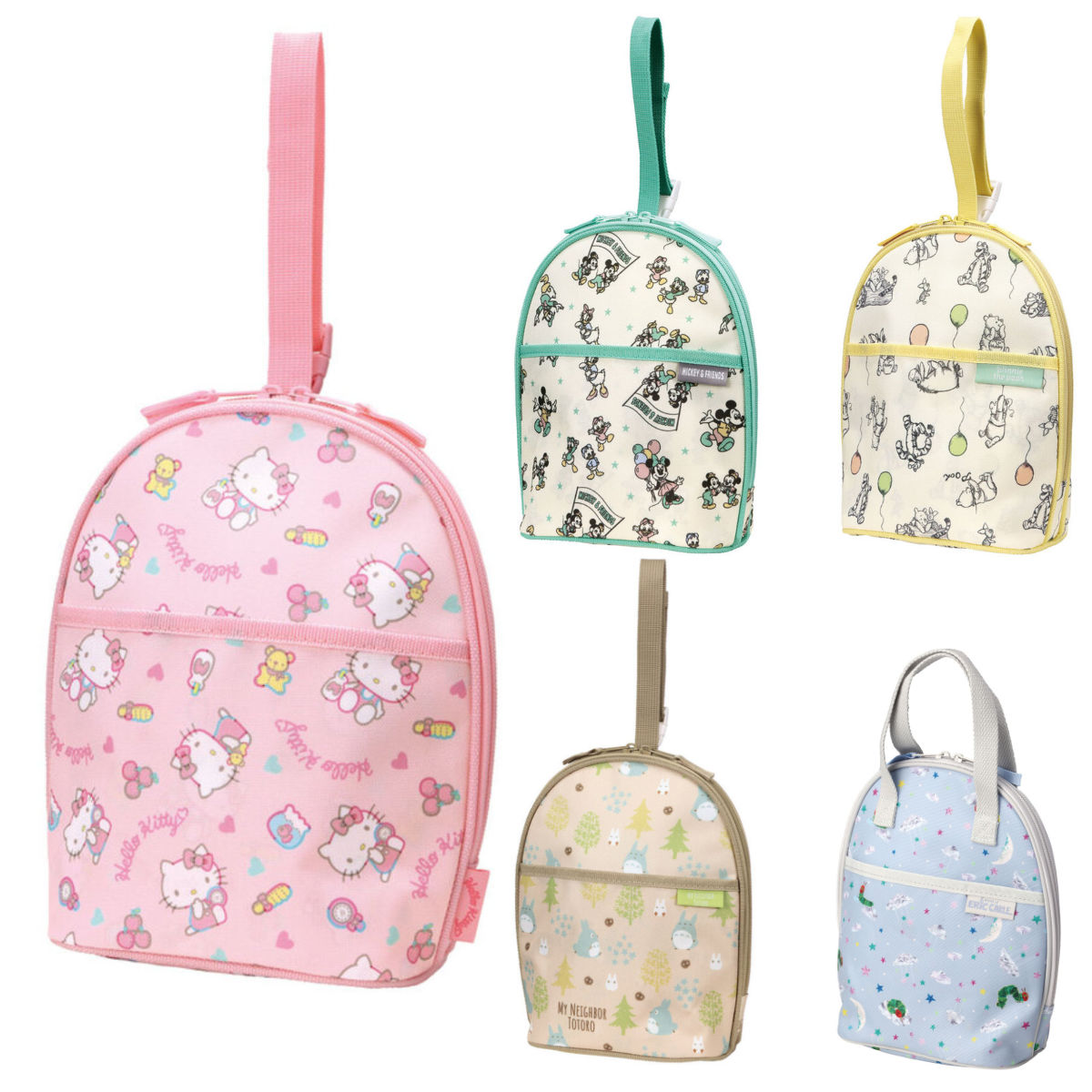 哺乳瓶ポーチ ツイン ケース 携帯 キャラクター （ ミッキー&ふれんず