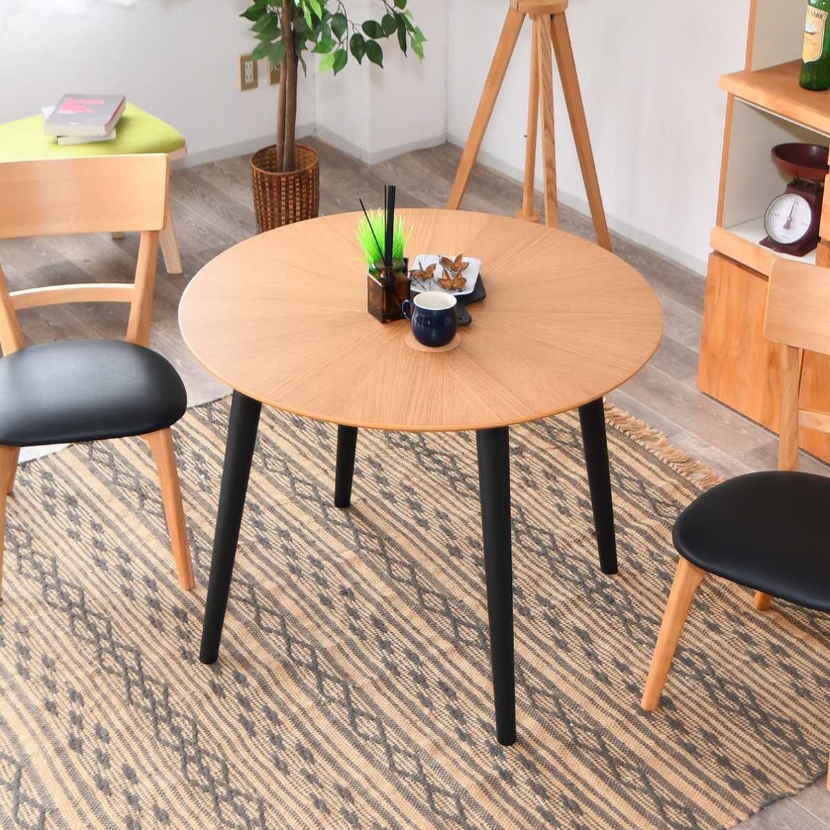 ダイニングテーブル 円型 幅90cm マリヤ （ 円形 丸 ラウンド テーブル