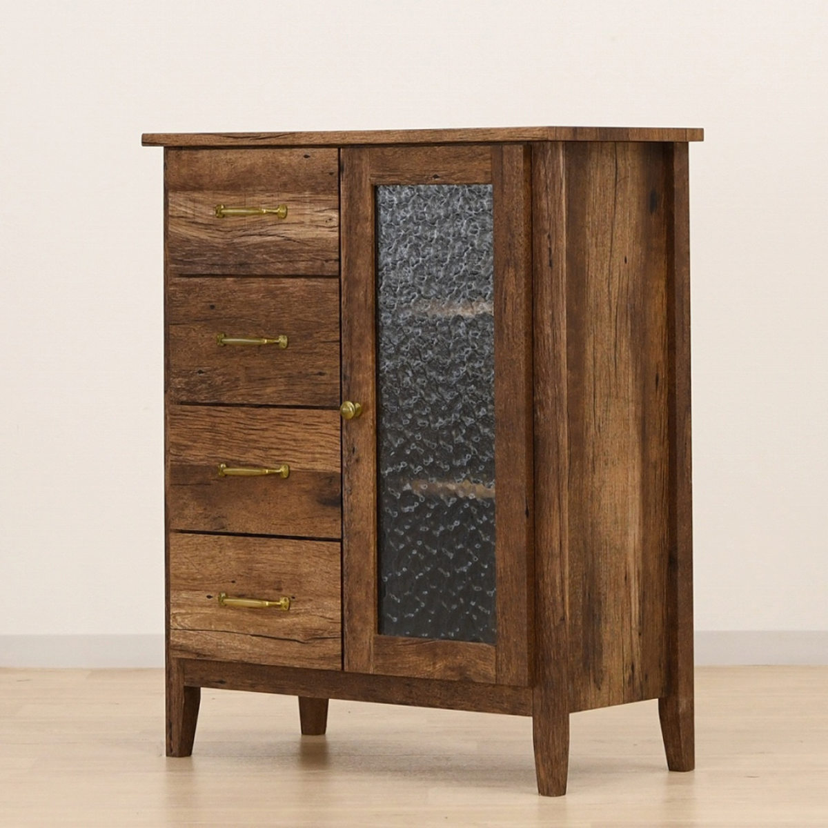 キャビネット リビング収納 レトロ調 幅70cm （ GATHER 棚 ラック 収納