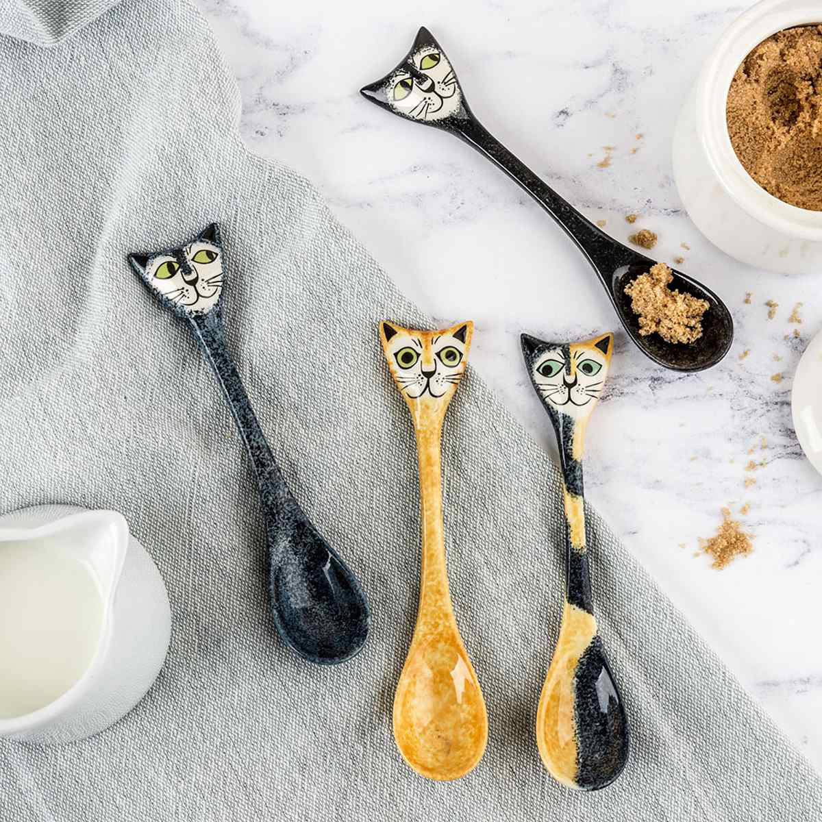 スプーンセット ネコ（Spoons Set Of 4 Cat）