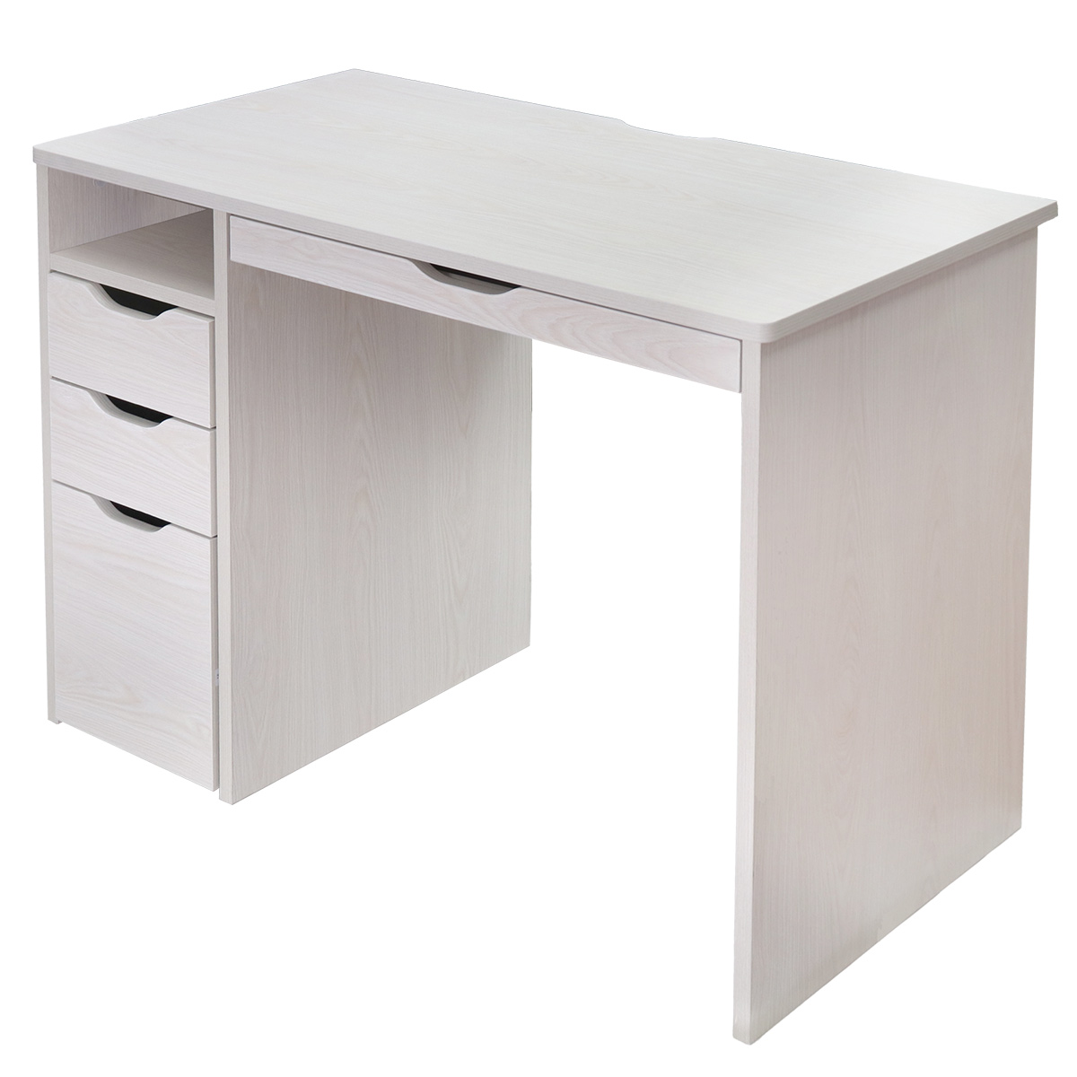 dショッピング |ワークデスク 引き出し付き 幅95.5cm 木製 コンパクト