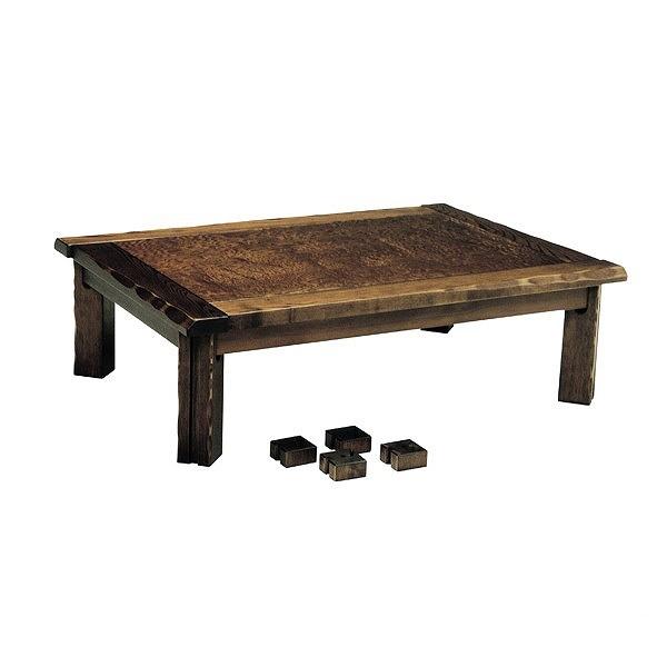 座卓 幅120cm 継ぎ脚付き 家具調こたつ かすみ 木製 日本製 （ こたつ