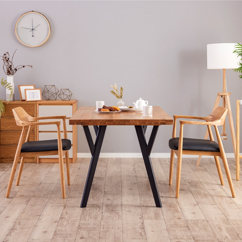 ダイニングセット 135cm 3点セット 2人 2人掛け ダイニングテーブル