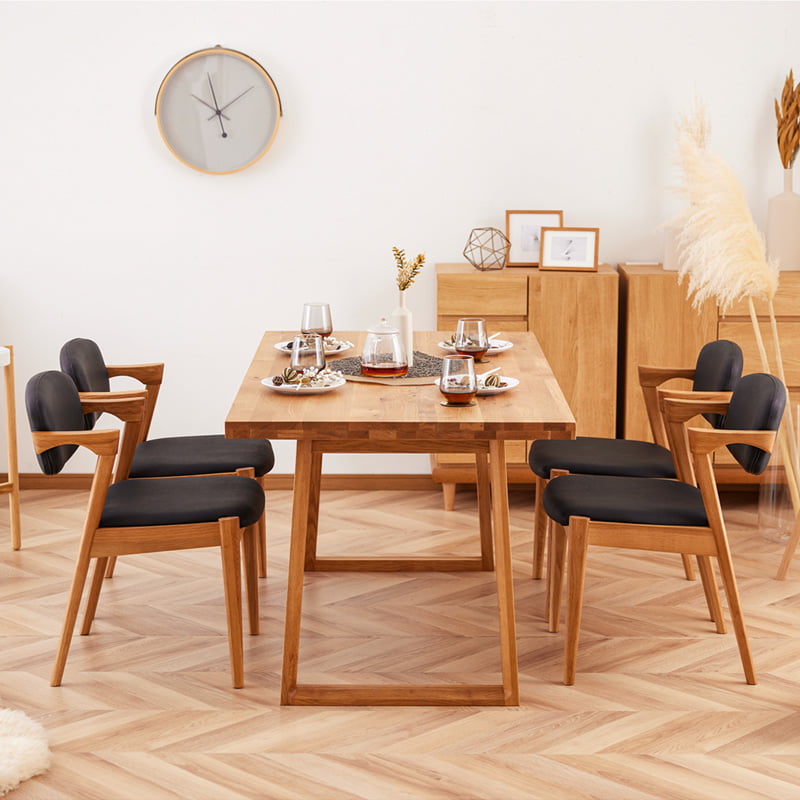 ダイニングセット 135cm 5点セット 4人 ダイニングテーブル チェア 4脚