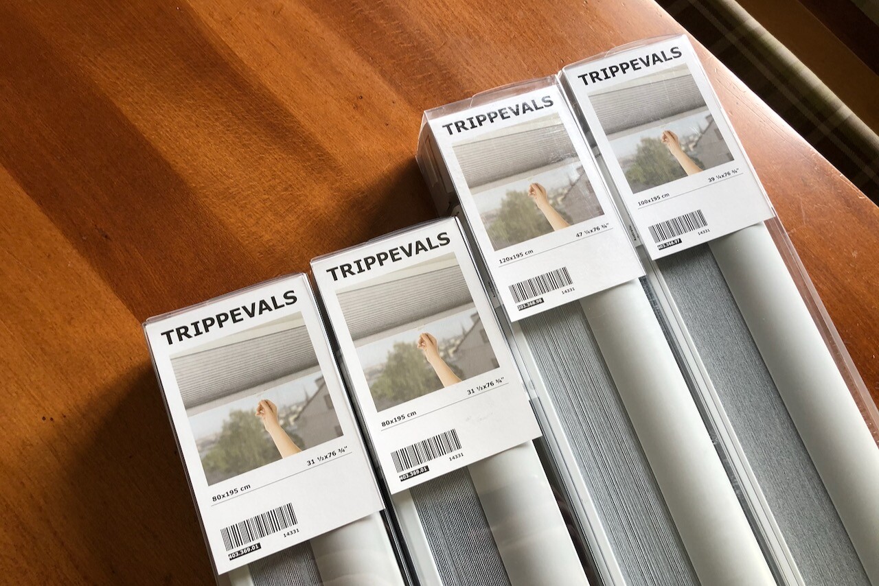 IKEA 遮光断熱ブラインド TRIPPEVALS / トリッペヴァルス : kamarin.net