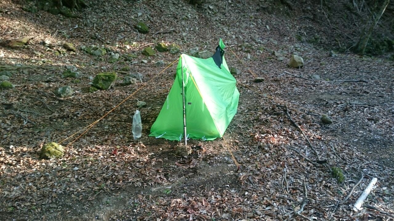 ウルトラライト装備⑦ ～ シェルター（ツエルト①） ～ : 初心者登山家