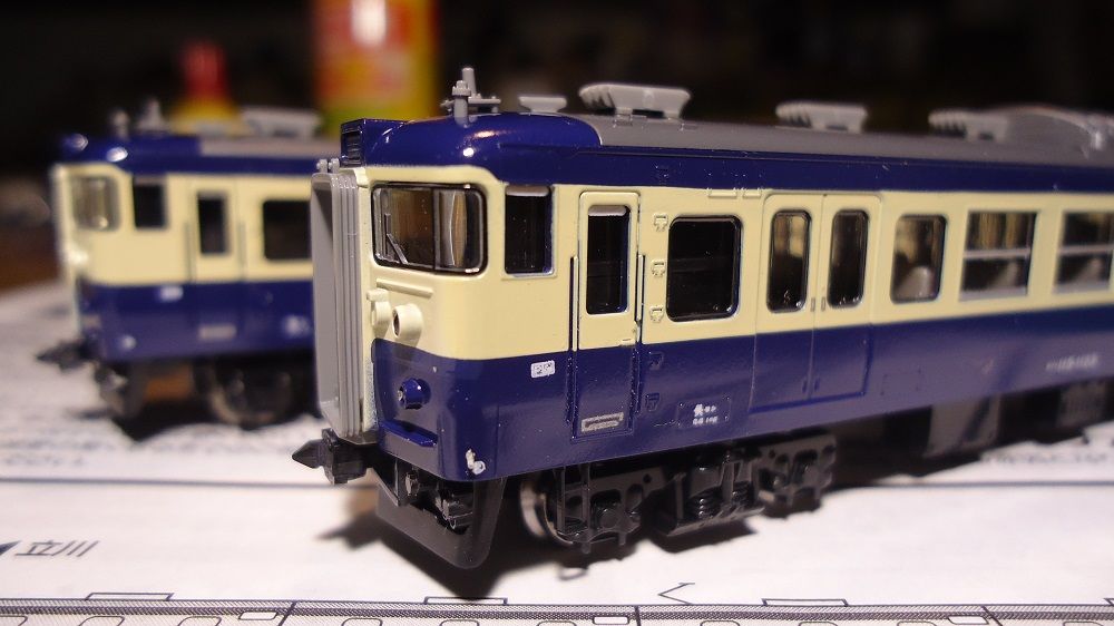 鉄道模型】TOMIX・115系C1編成横須賀色 インレタ貼り(完成) : 鶴岡畳