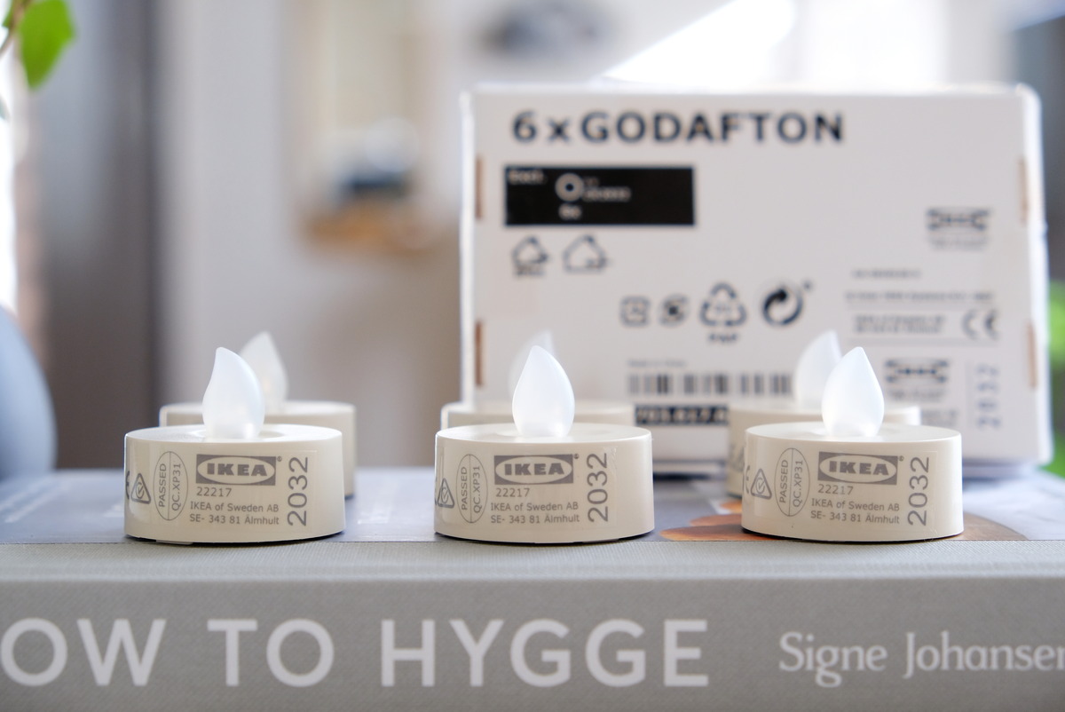 IKEAのLEDティーライト「GODAFTON」＊自動点灯が嬉しい、癒し系