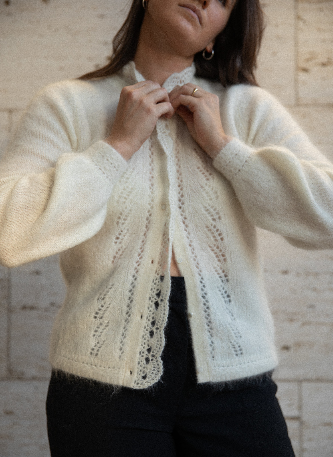 Vintage Inspired Mohair Cardigan - The Moptop
