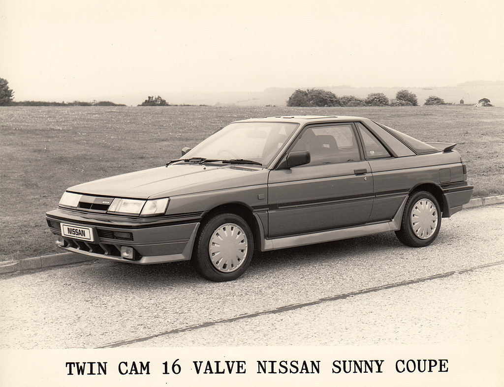 1987-ish Nissan Sunny ZX Coupe (B12) press photo | One of Ni… | Flickr