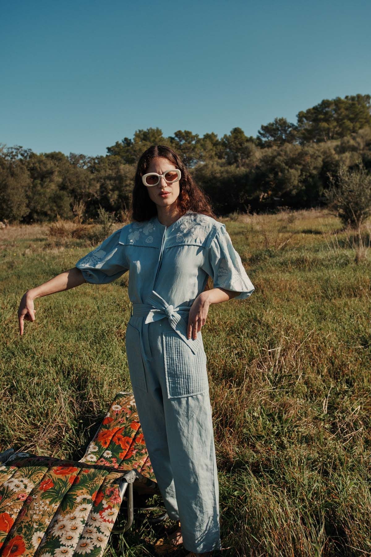 Louise Misha Sylviane Jumpsuit in Blue – Lively Kids