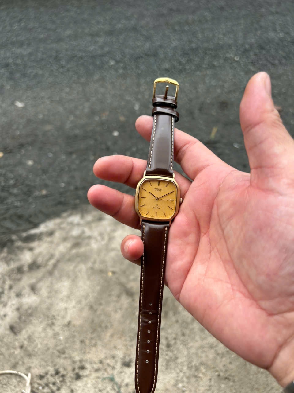 Seiko Dolce Quartz 9641-5020 10K base ST.Steel ST.Steel back case