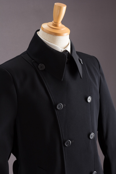 ビジネスにも使えるロングコート|ナポレオンコート 着丈120cmのロング