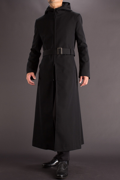 フード付き ロングコート ジップアップ 135｜着丈135㎝｜東京上野